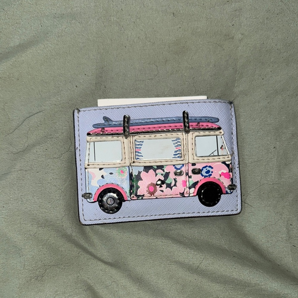 Kate Spade Floral Van Card Holder -Rare